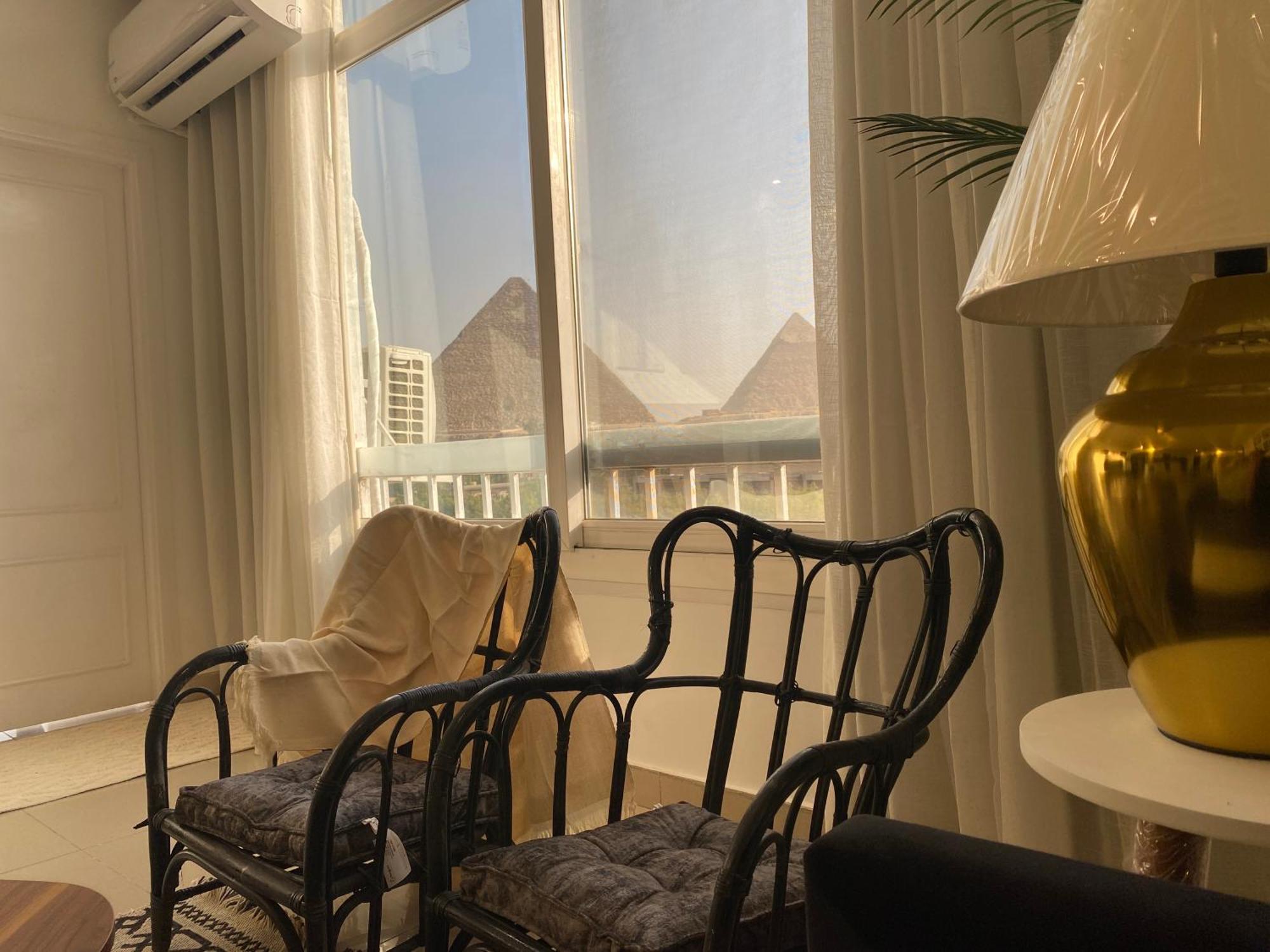 Ferienwohnung The Pyramid Area Vibe Kairo Exterior foto